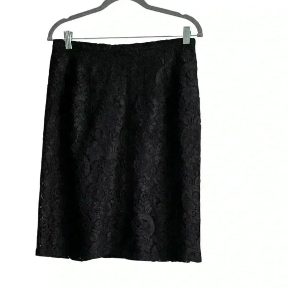 Anne Klein Dresses & Skirts - Anne Klein II black lace skirt size 12